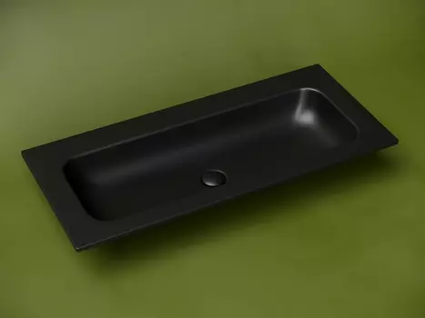 Раковина накладная Ceramica Nova Grace 101 см CN7013MBwx черная матовая