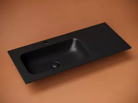 Раковина накладная Ceramica Nova Grace 101 см CN7014MB черная матовая