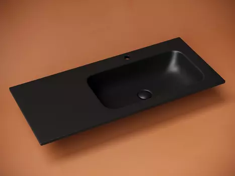 Раковина накладная Ceramica Nova Grace 101 см CN7015MB черная матовая