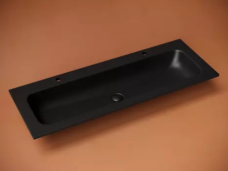 Раковина накладная Ceramica Nova Grace 121 см CN7016MB черная матовая