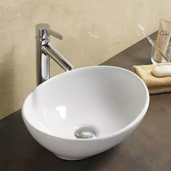 Накладная раковина Comforty 7138 41 см, белая