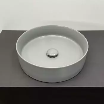 Накладная раковина Comforty 9110 MH 39 см, светло-серая матовая