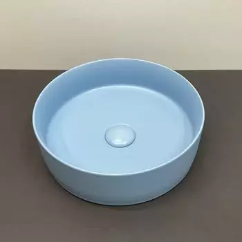 Накладная раковина Comforty 9111 ML 35 см, голубая матовая
