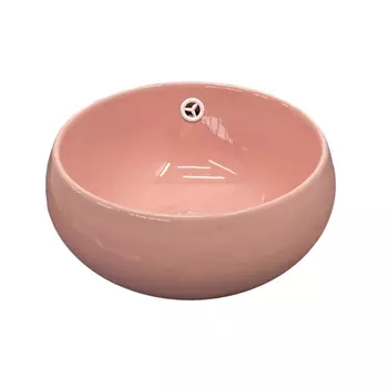 Накладная раковина детская Comforty 5004P 32 см, розовая, с донным клапаном