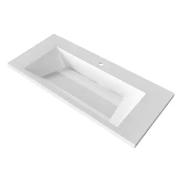 Накладная раковина Grossman Блисс 100 см 10.R01.100.000 белая глянцевая