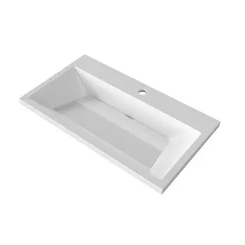 Накладная раковина Grossman Блисс 80 см 10.R01.80.000 белая глянцевая