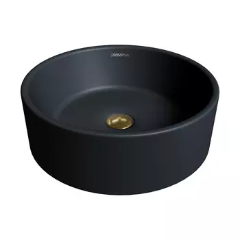 Накладная раковина Grossman Color 41 см GR-3013BM черная матовая