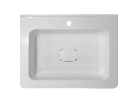 Накладная раковина Эстет Каре Люкс 60 см ФР-00014679 silk белая