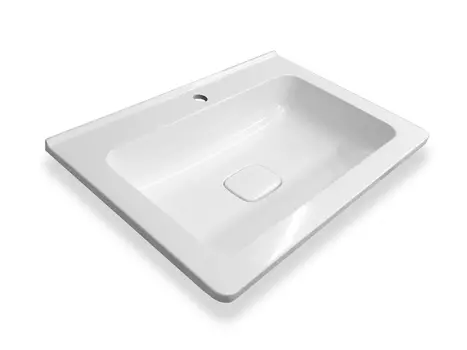 Накладная раковина Эстет Каре Люкс 70 см ФР-00014938 silk белая