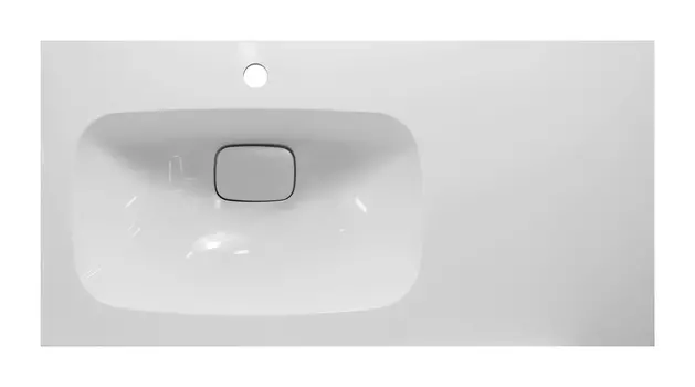Накладная раковина Misty Барселона 90 см ФР-00003411 левая, белая