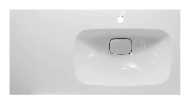 Накладная раковина Misty Барселона 90 см ФР-00003478 правая, белая