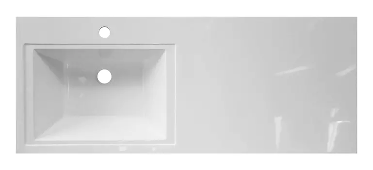 Накладная раковина Misty Даллас 120 см ФР-00001490 левая, белая