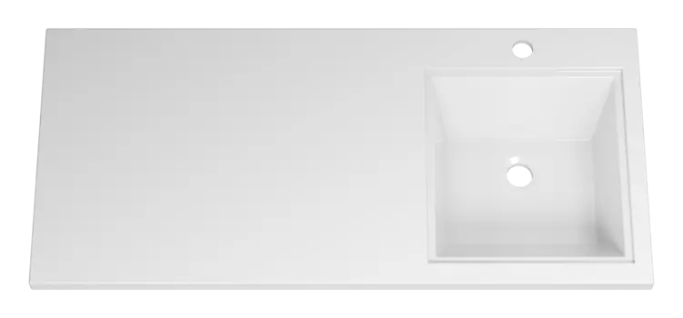 Накладная раковина Misty Гавана 100 см 5213100 правая, белая