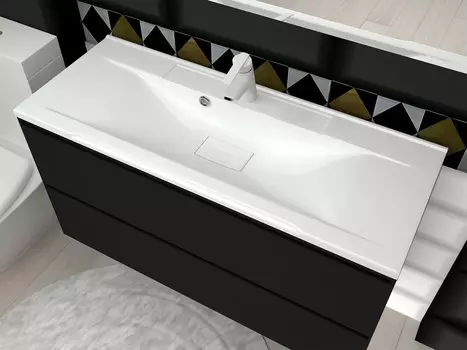 Накладная раковина Misty Комфорт 90 см 5224900 белая