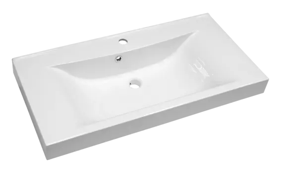 Накладная раковина Misty Мисти 100 см Р-Мис14100 белая