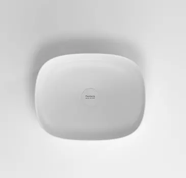 Накладная раковина Plumberia Selection Veloma 38 см VELOMA OVAL BN белая с черным