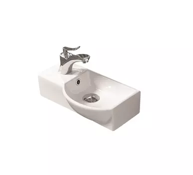 Накладная раковина SantiLine 40 см SL-2011R белая