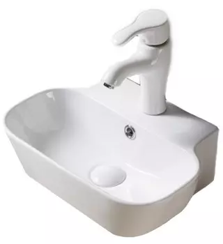 Накладная раковина SantiLine 45 см SL-2002 белая