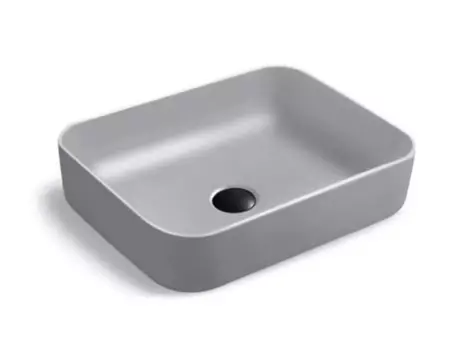 Накладная раковина SantiLine 50 см SL-1051MG серая