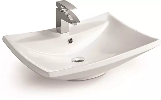 Накладная раковина SantiLine 61 см SL-1015 белая