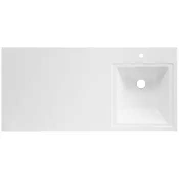 Накладная раковина Style Line Даллас 110 см СС-00000439 правая, белая