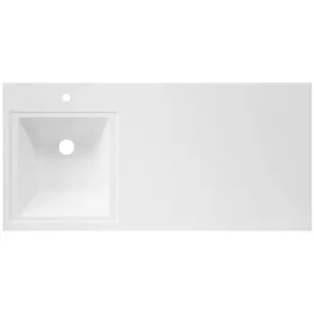 Накладная раковина Style Line Даллас 130 см СС-00000541 левая, белая