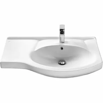 Накладная раковина Style Line Коралл 83 см ЛС-00000164 правая, белая