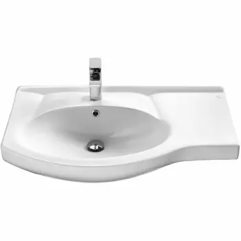 Накладная раковина Style Line Коралл 83 см ЛС-00000163 левая, белая