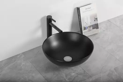 Напольная раковина Ceruttispa 40 см CR3301MB черная матовая