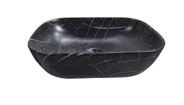 Напольная раковина Ceruttispa 46 см CR8215MMB мрамор матовый черный
