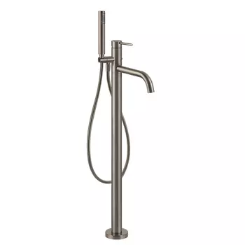 Напольный смеситель для ванны Gessi Emporio Via Tortona 24943#149 цвет: Finox Brushed Nickel