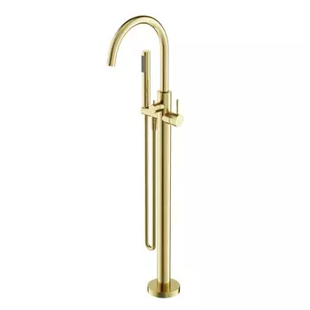 Напольный смеситель для ванны Sancos Etna SC9009BG брашированное золото