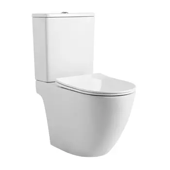 Напольный унитаз Aquatek Европа AQ2903T-00 безободковый, крышка с микролифтом, белый