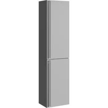 Пенал Aqwella Pure 35 см PUR0535ST подвесной, серый туман