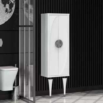 Пенал Opadiris Ибица 45 см 00-00007284 белый глянец, хром