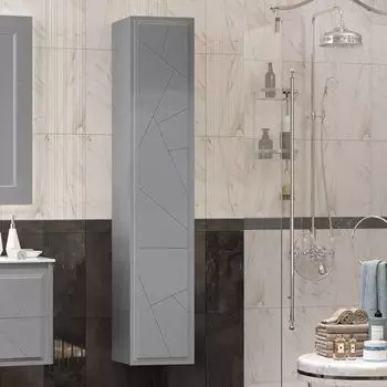 Пенал Opadiris Луиджи 00-00002599 универсальный, серый матовый