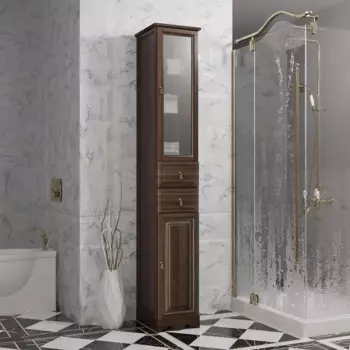 Пенал напольный Opadiris Риспекто 33 см 00-00005834 орех антикварный левый