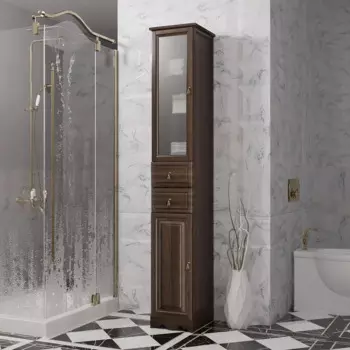 Пенал напольный Opadiris Риспекто 33 см 00-00005835 орех антикварный правый