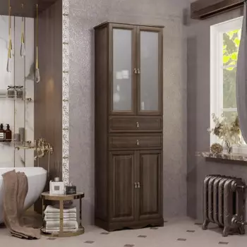 Пенал напольный Opadiris Риспекто 61 см 00-00005844 орех антикварный