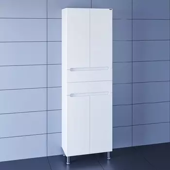 Пенал СанТа Лондон 60 см 524004 напольный, белый