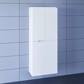 Пенал СанТа Лондон 60 см 524005 подвесной с корзиной для белья, белый