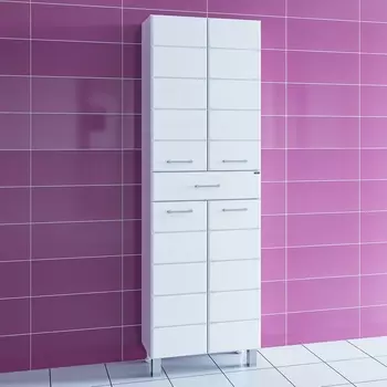 Пенал СанТа Омега 60 см 507007 напольный, белый