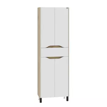 Пенал СанТа Сатурн 60 см 700375 белый, дуб австрийский