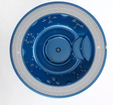 Переливной СПА бассейн Jacuzzi ALIMIA PRO D237х98 на 6-7 чел., 28 форсунок, 16 аэрофорсунок, подсв., автонаполнение, цвет Porcelain