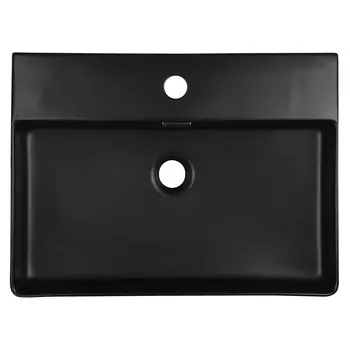 Подвесная раковина Azario 60 см AZ-2173-MB черная матовая