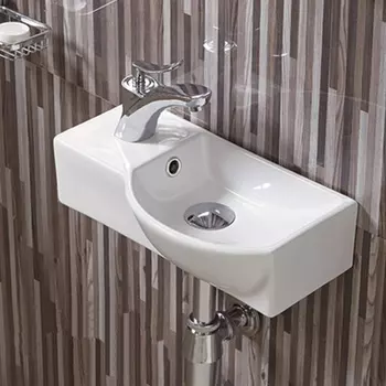 Подвесная раковина Comforty 7947AR 40 см, белая