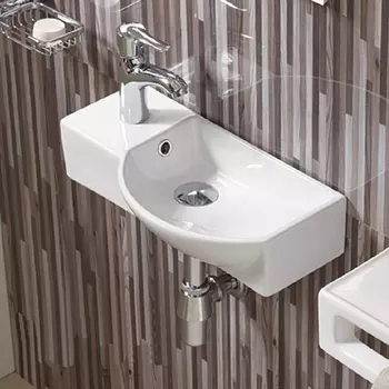 Подвесная раковина Comforty 7947BR 45 см, белая