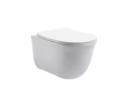 Подвесной унитаз Aquatek Классик AQ1111-00 безободковый, с крышкой микролифт, белый