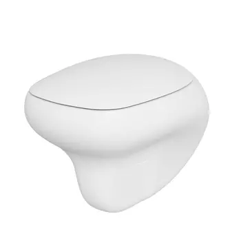 Подвесной унитаз Ambassador Diamond 123T20101R-122T20101 безободковый, с сиденьем микролифт, белый матовый