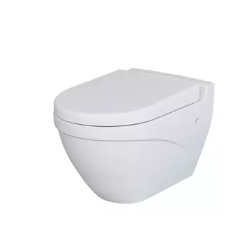 Подвесной унитаз Ambassador Nord 133T20101-132T20101 с сиденьем микролифт, белый матовый